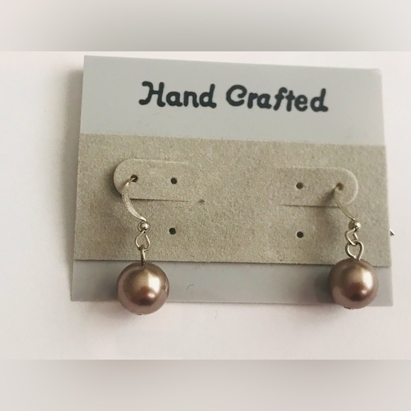 New Faux Pearl Earrings Handmade by American Artist - Picture 7 of 12